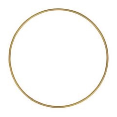 Metal ring ø15 cm farve guld